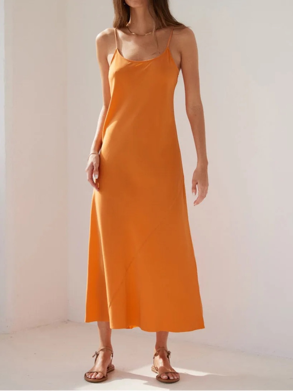 AYR Ten Outa Ten Silk Dress in Cara Cara